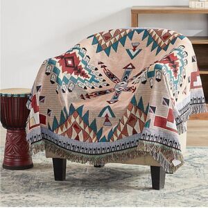 Western Boho Couch Throw Blanket